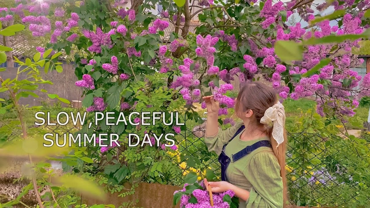 One Cozy Day in the Countryside | Slow living | Cottagecore , picking flowers , relaxing vlog