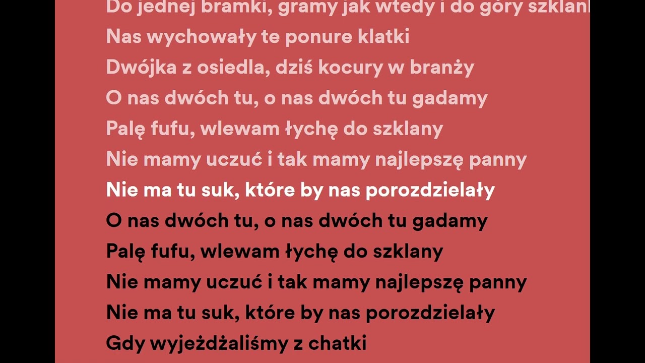 Kuban, Żabson - Mój kumplu TEKST KARAOKE