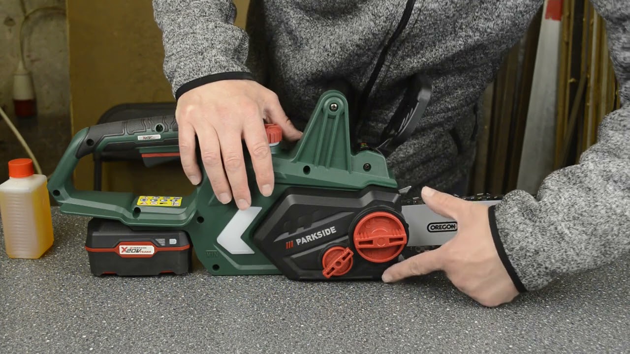 Parkside PKSA 20-Li B2 akkus láncfűrész X20v team kicsomagolás , Unboxing  ( Lidl , Grizzly Tools )