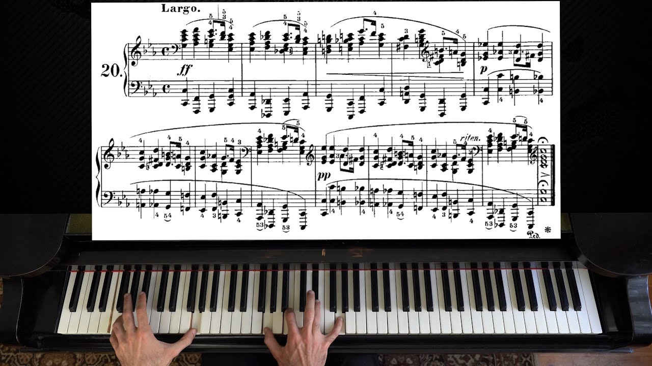 Chopin - Prelude Op. 28, No. 20 | Piano with Sheet Music