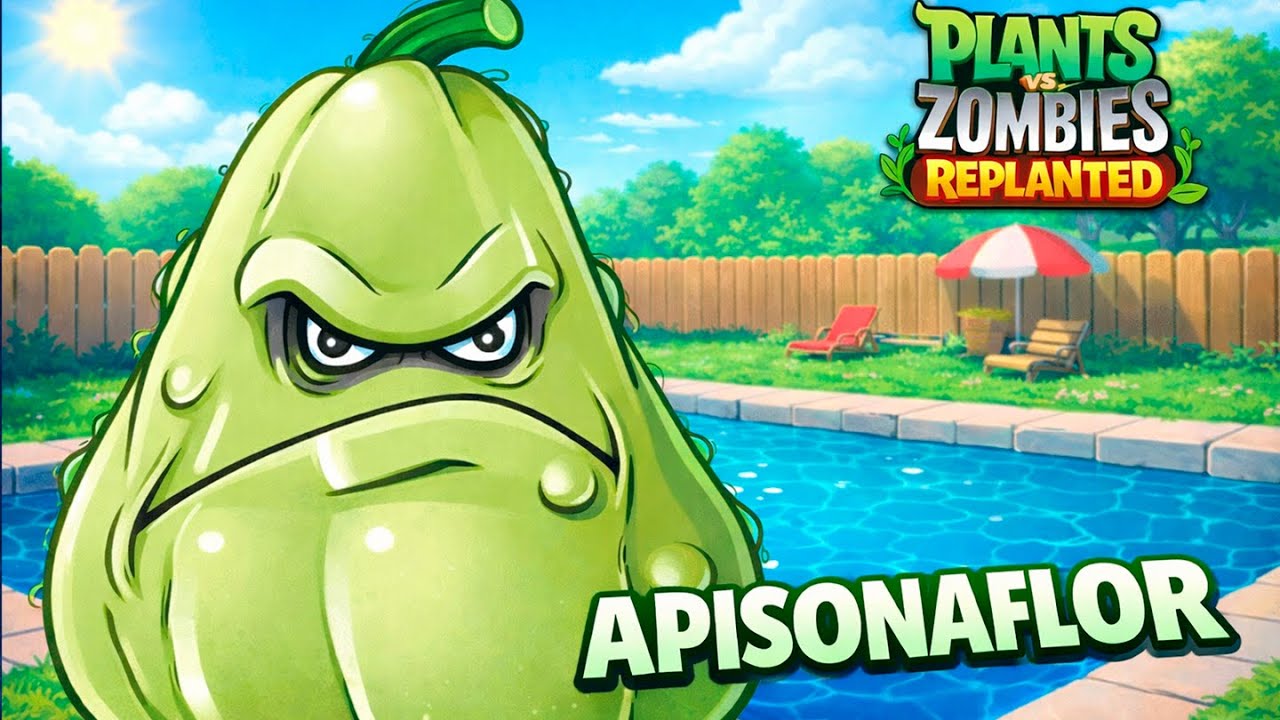 Desbloqueo la Apisonaflor y estrenamos el jardín con piscina | Plants vs Zombies Replanted Fase 3-1