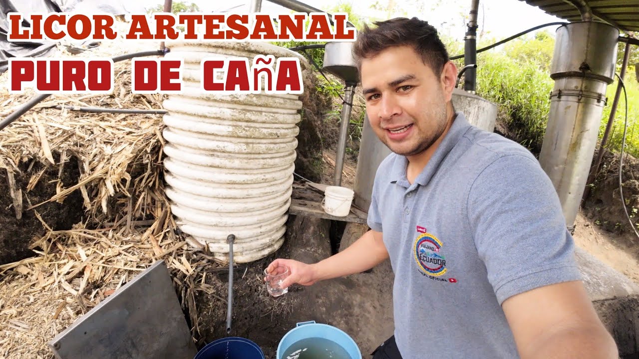 Así es la elaboración de este licor artesanal, puro de caña . INTAG.EC