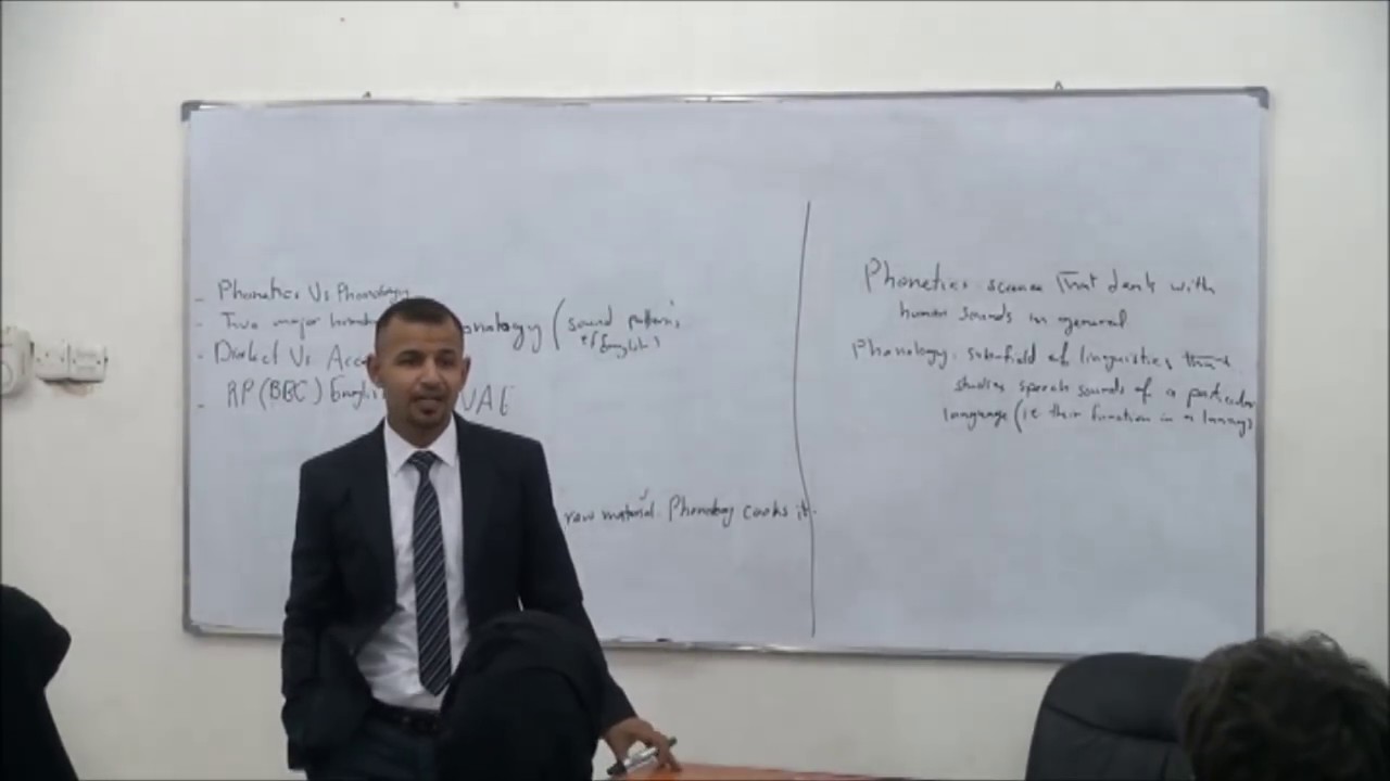 محاضرة: مقدمة عن الصوتيات في اللغة الانكليزية