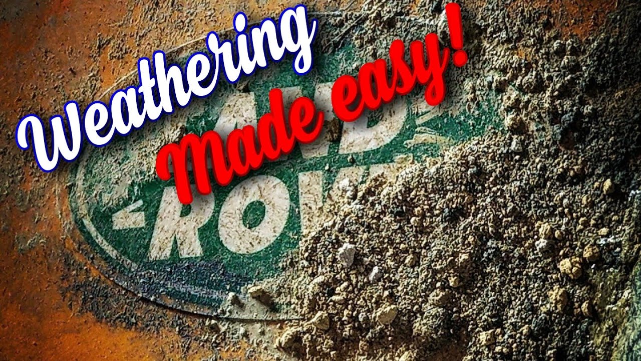 Weathering your rc.  Adding thick mud and dirt.