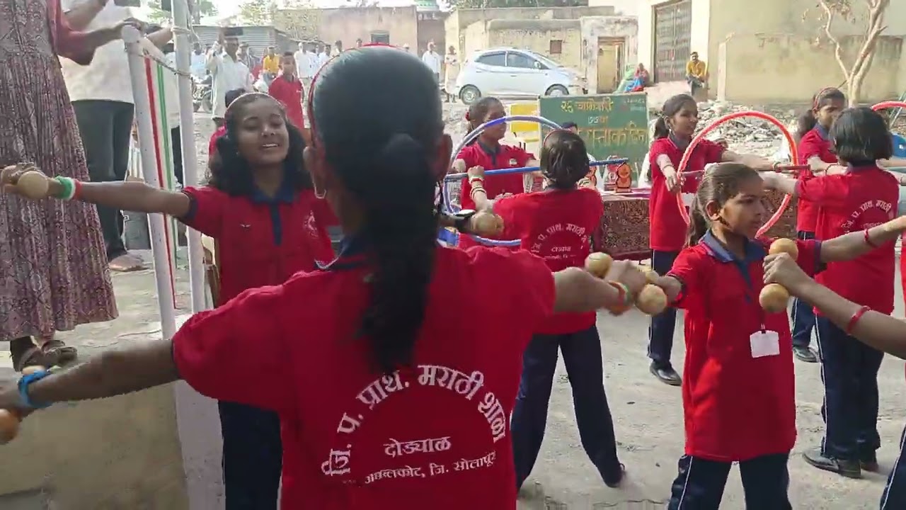 संगीत व साहित्य कवायत Zppms दोड्याळ 👍 26 जानेवारी 2026