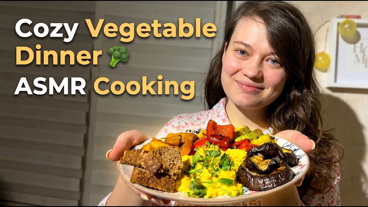 ASMR Cooking 🍳 Simple Vegetable Dinner | Cozy Home Kitchen Sounds