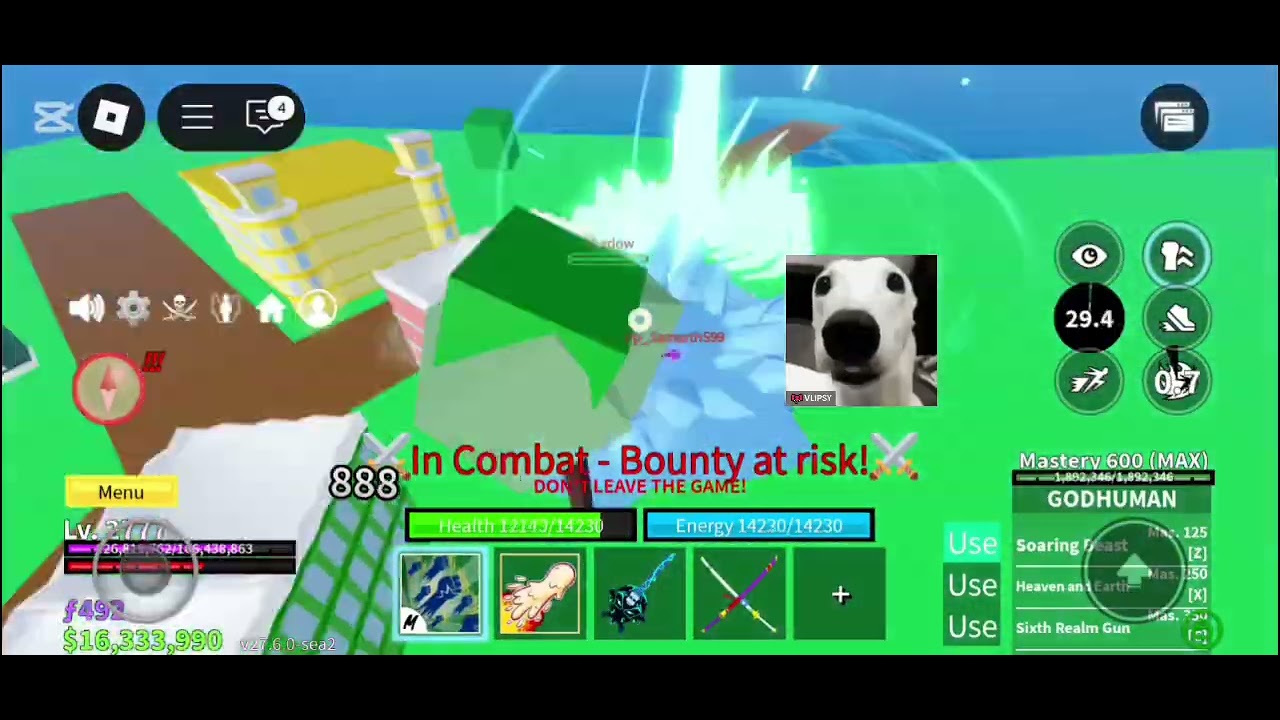 PvP with dough fruit in bloxfruit !#Roblox #PvP #RobloxMemes #BloxFruitsPvP #FunnyMemes #vlipsymeme 