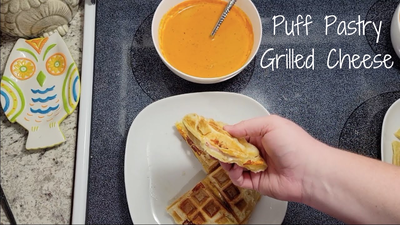 What's for Dinner? - Puff Pastry Waffle Iron Sandwiches
