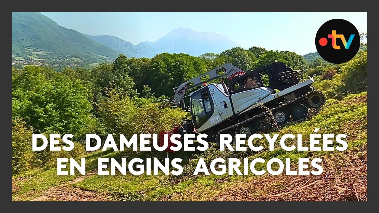 "Vu les pentes, c’est impossible en tracteur" : de vieilles dameuses recyclées en engins agricoles