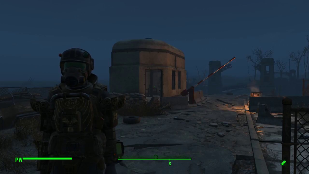 Fallout 4 Posterunek wojskowy z randomowym pancerzem wspomaganym