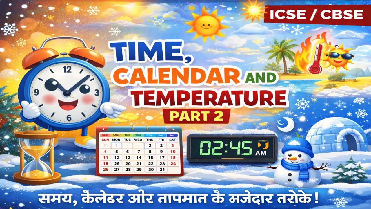 Time  Calendar and Temperature In Detail Way🕒 PART–2