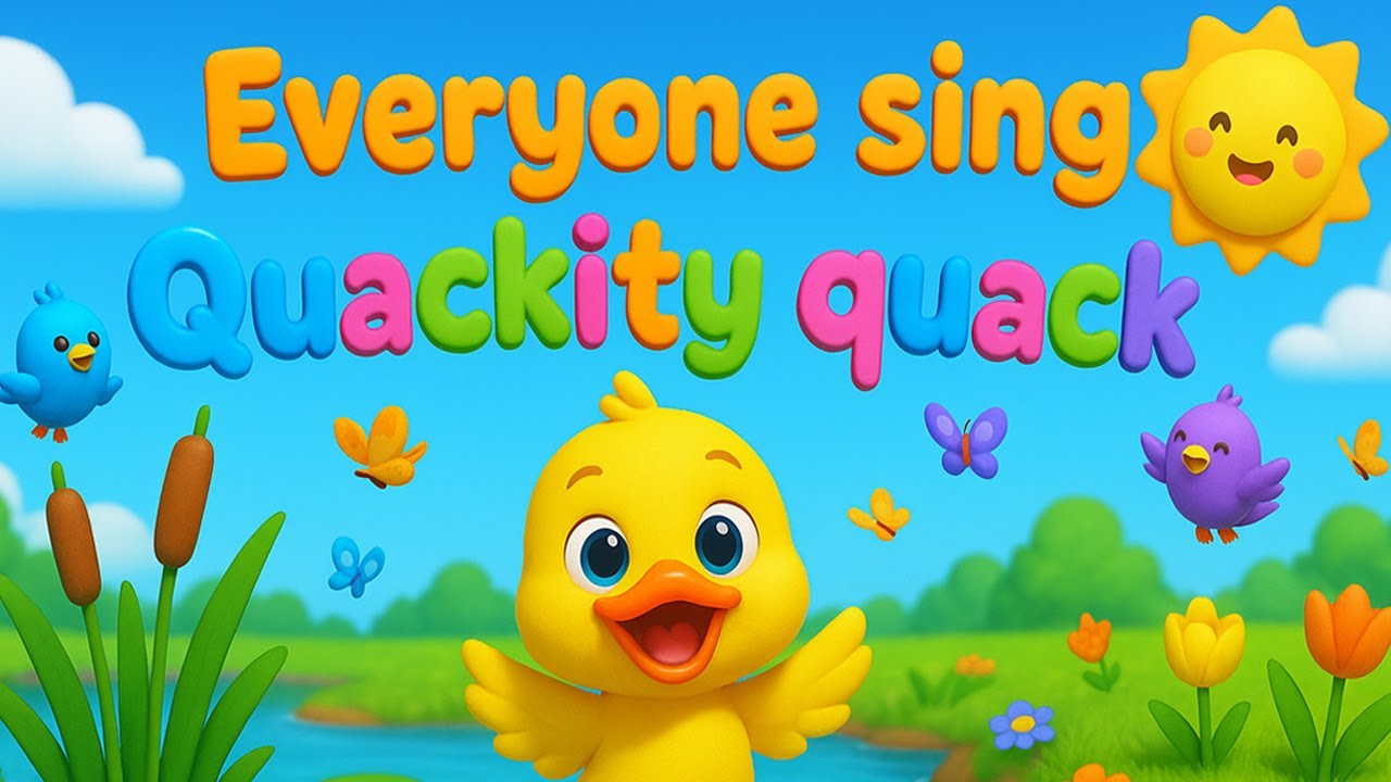 The Quackity Quack Song 🦆 | Fun Duck Animal Song for Toddlers and Kids
