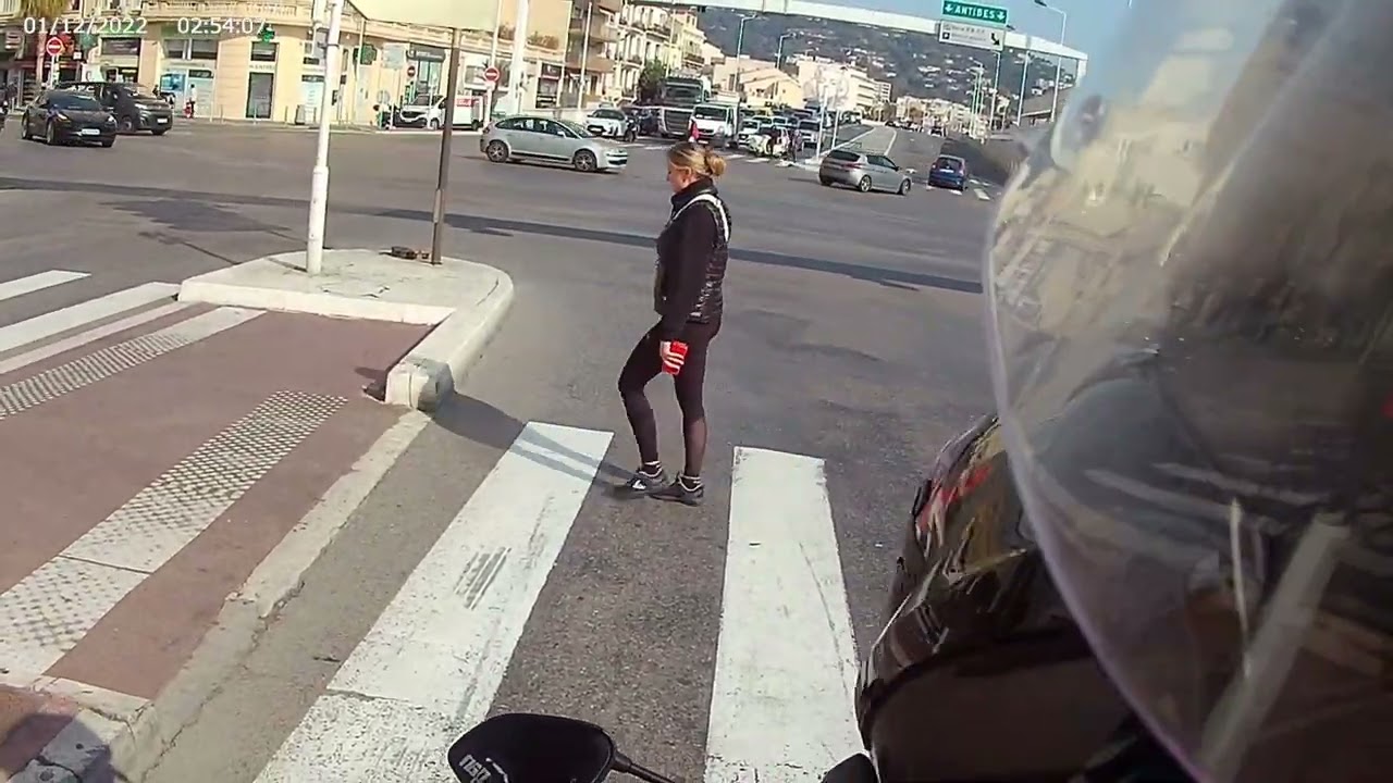 Suzuki GSX-S 750 Tuned. Street Ride in Downtown Cannes, South of France