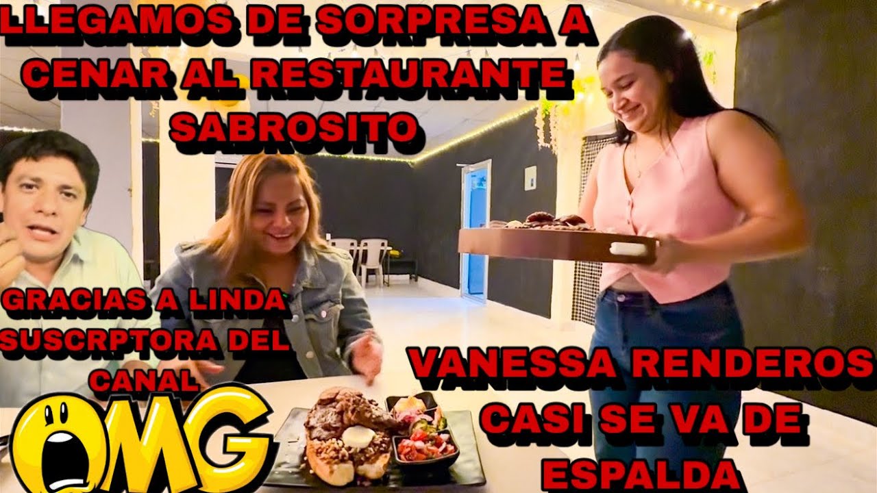 😱😨🤯SORPRENDIMOS A VANESSA RENDEROS EN SU RESTAURANTE EL SABROSITO