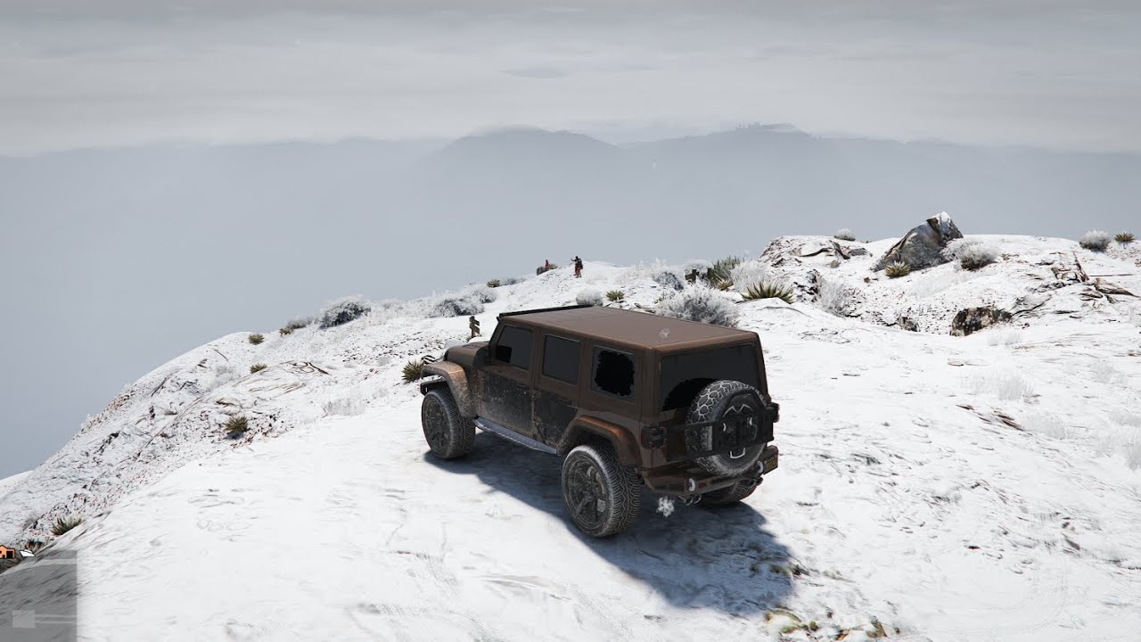 A fun snowy ride by the Alamo seaside II GTA V Enhanced online