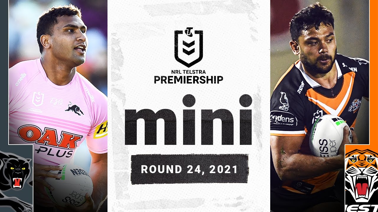 NRL Highlights | Pangai power | Panthers v Wests Tigers Match Mini | Round 24, 2021 | NRL