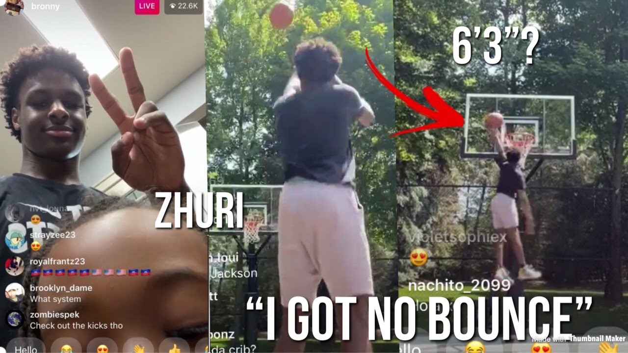 Bronny James Shows His Skills On Instagram Live... Ft. Bryce, Zhuri & FlightReacts