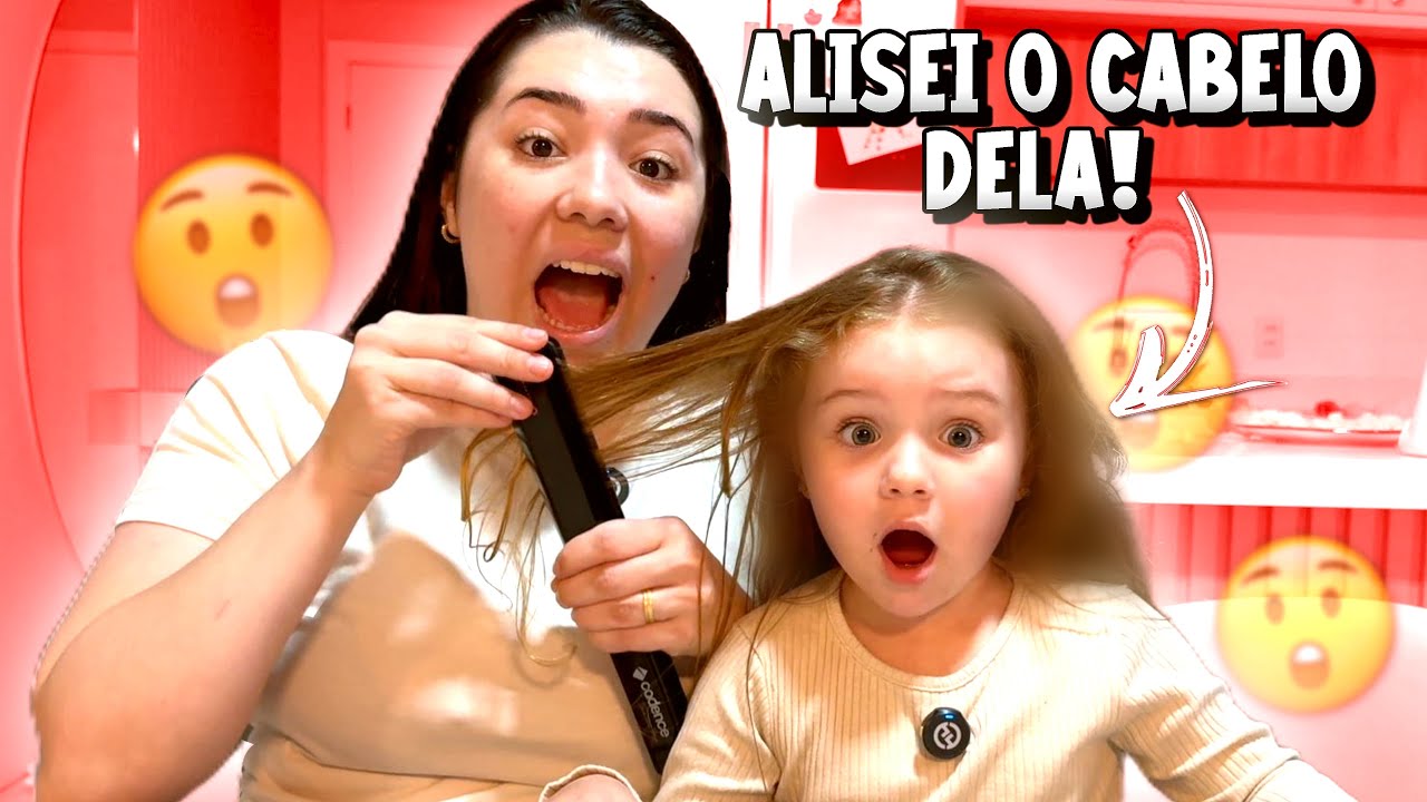 DEIXEI O CABELO da DIVA LISO e ela GOSTOU | *mudou muito*