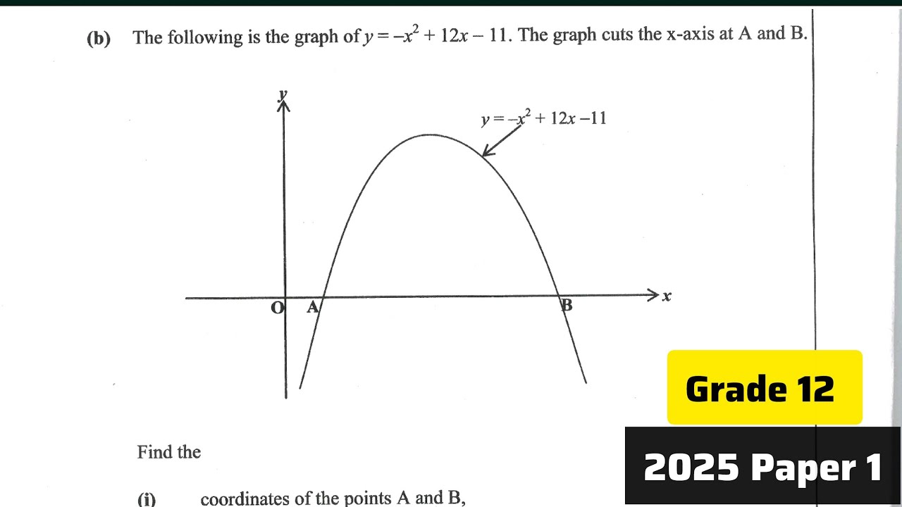 Parabola QUESTIONS EXPOSED 😱 | Coordinates & Maximum Value | Grade 12 Maths P1 2025 🔥📈