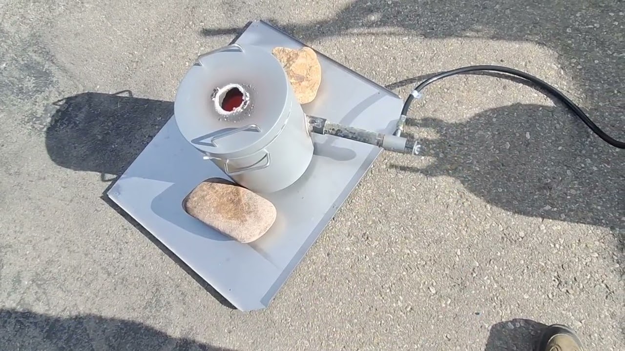 Curing my clay graphite crucible before use. Propane smelting furnace from Temu 