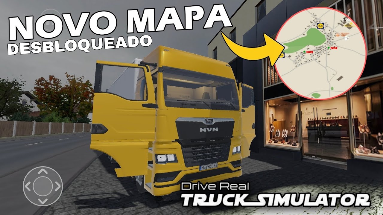 DRIVE REAL TRUCK SIMULATOR - CONHECENDO O NOVO MAPA E COMPREI O MEU PRIMEIRO CAMINHÃO 