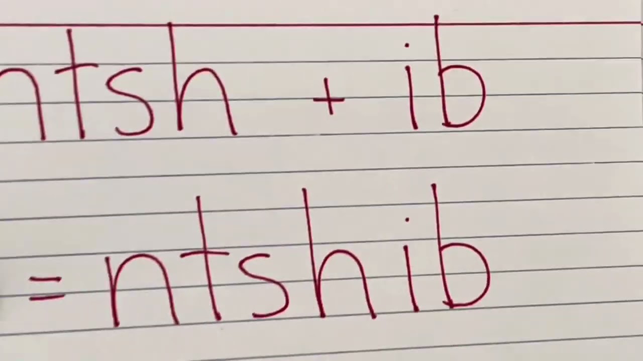 Hmong Consonants - Ntsh