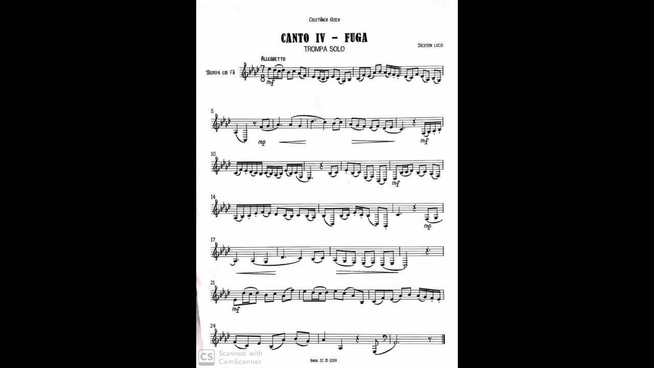 Trompa Solo (Coletânea Fosca) - Canto IV