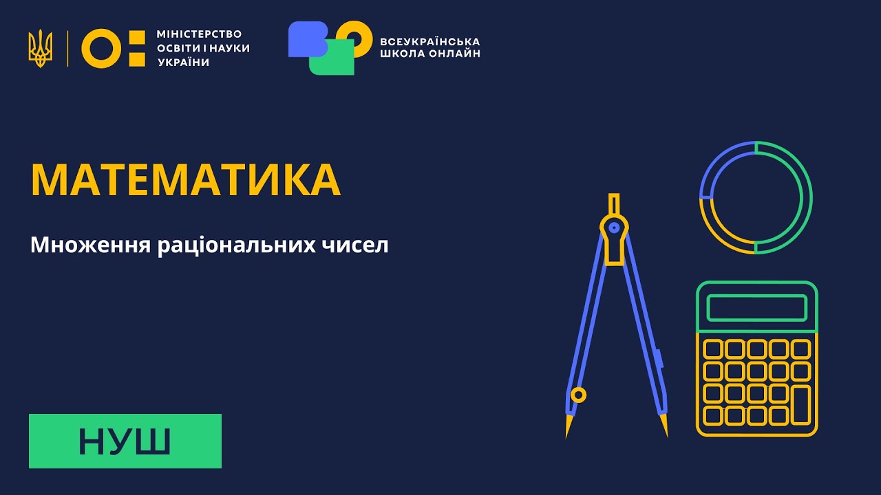 Математика. Множення раціональних чисел