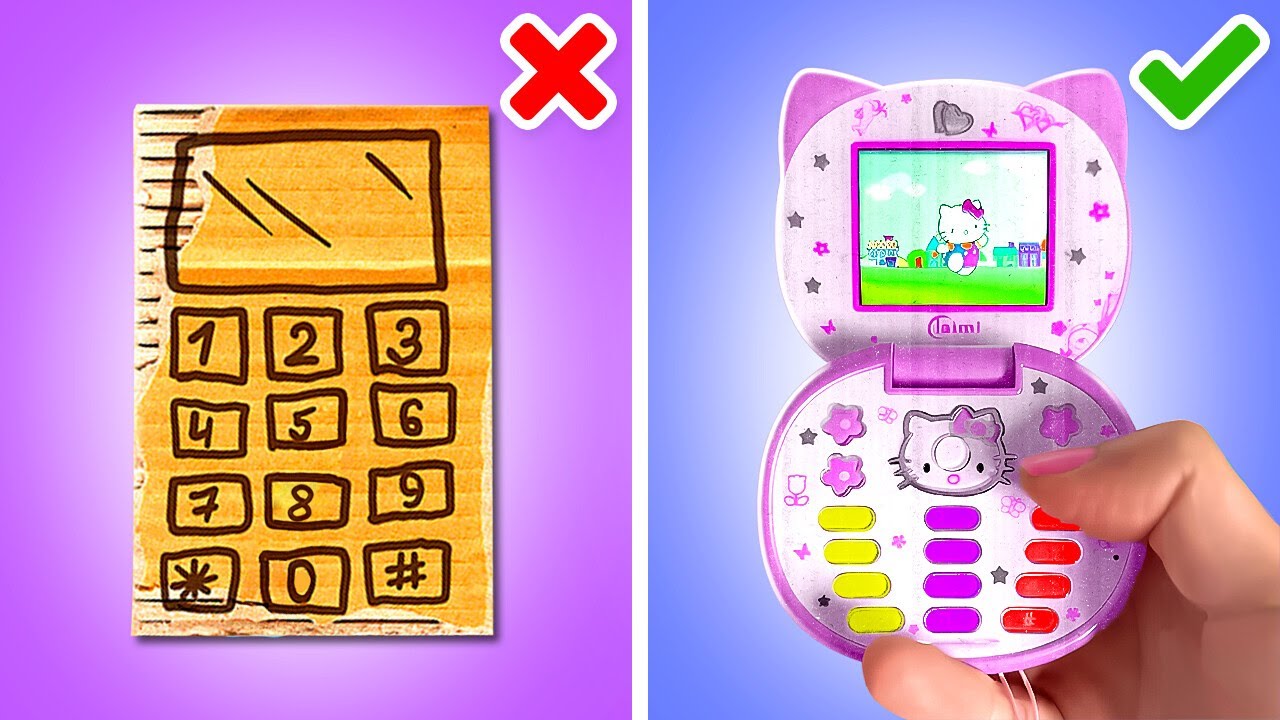 How To Make DIY Kitty Phone 😺 Genius Parenting Crafts And Hacks For Smart Moms And Dads