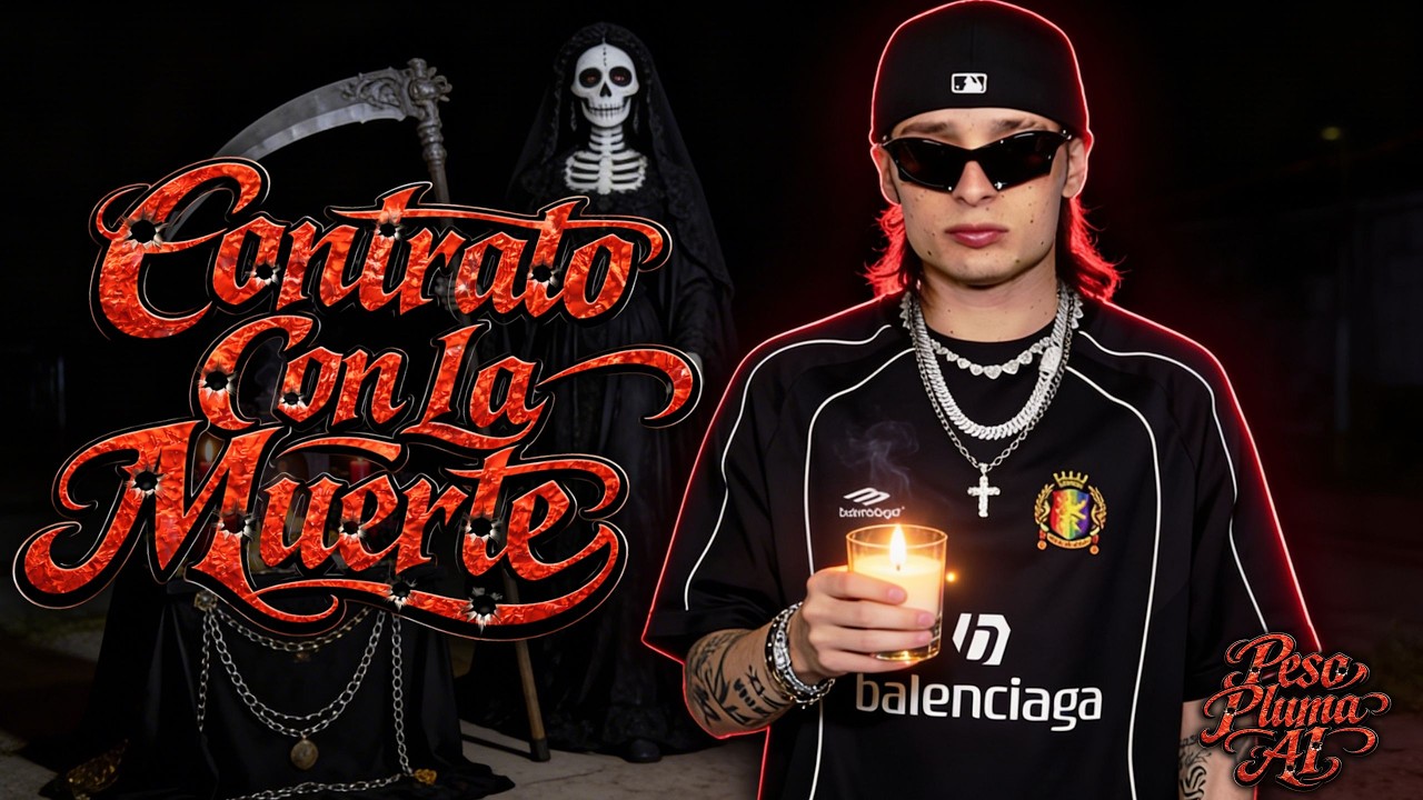 Peso Pluma | Contrato Con La Muerte (Visualizer Con Letra AI)