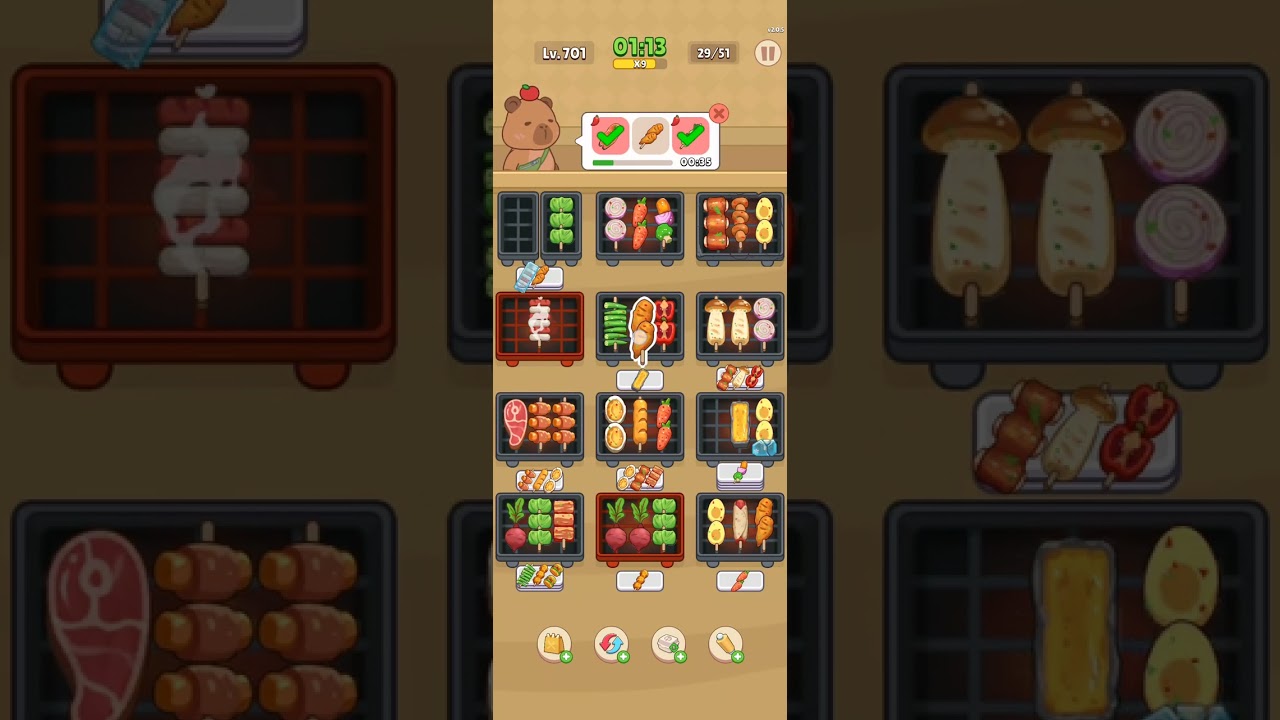 Foodie sizzle- level 701.Casual Games,  Serious Fun. 