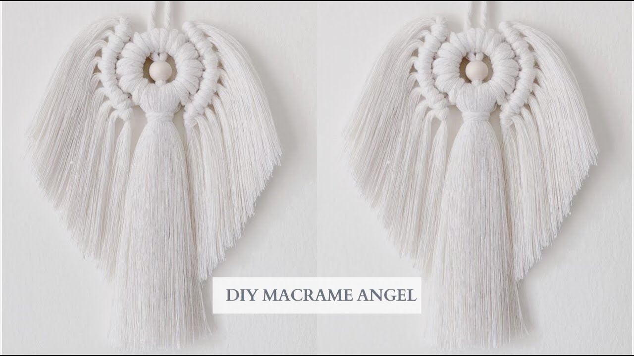 HOW TO MAKE MACRAME ANGEL step by step easy tutorial