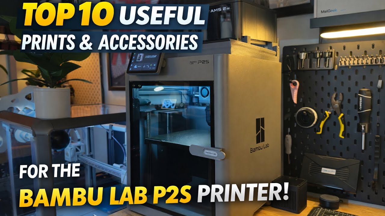 Bambu Lab P2S Upgrades: 10 Useful Prints & Accessories Everyone Needs!