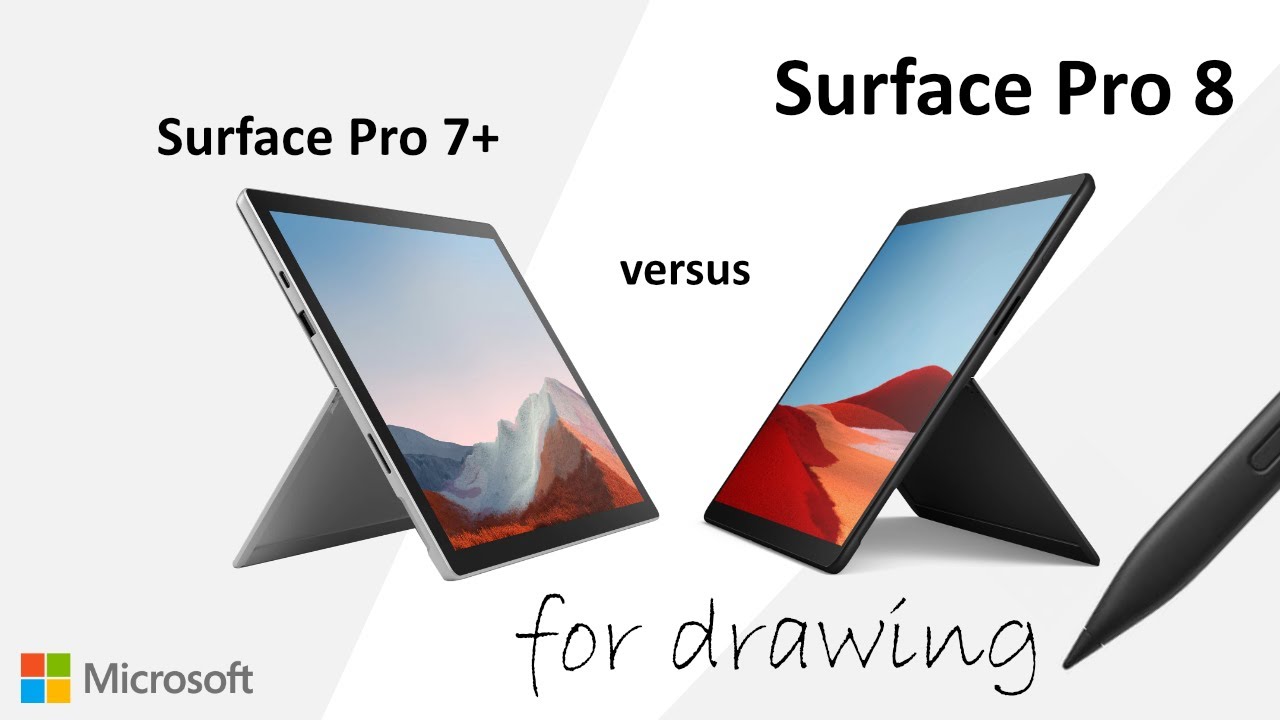 Сравнение Surface Pro 8 и Surface Pro 7+ Artist &mdash; плюсы и минусы обоих устройств &mdash; Slim Pen 2