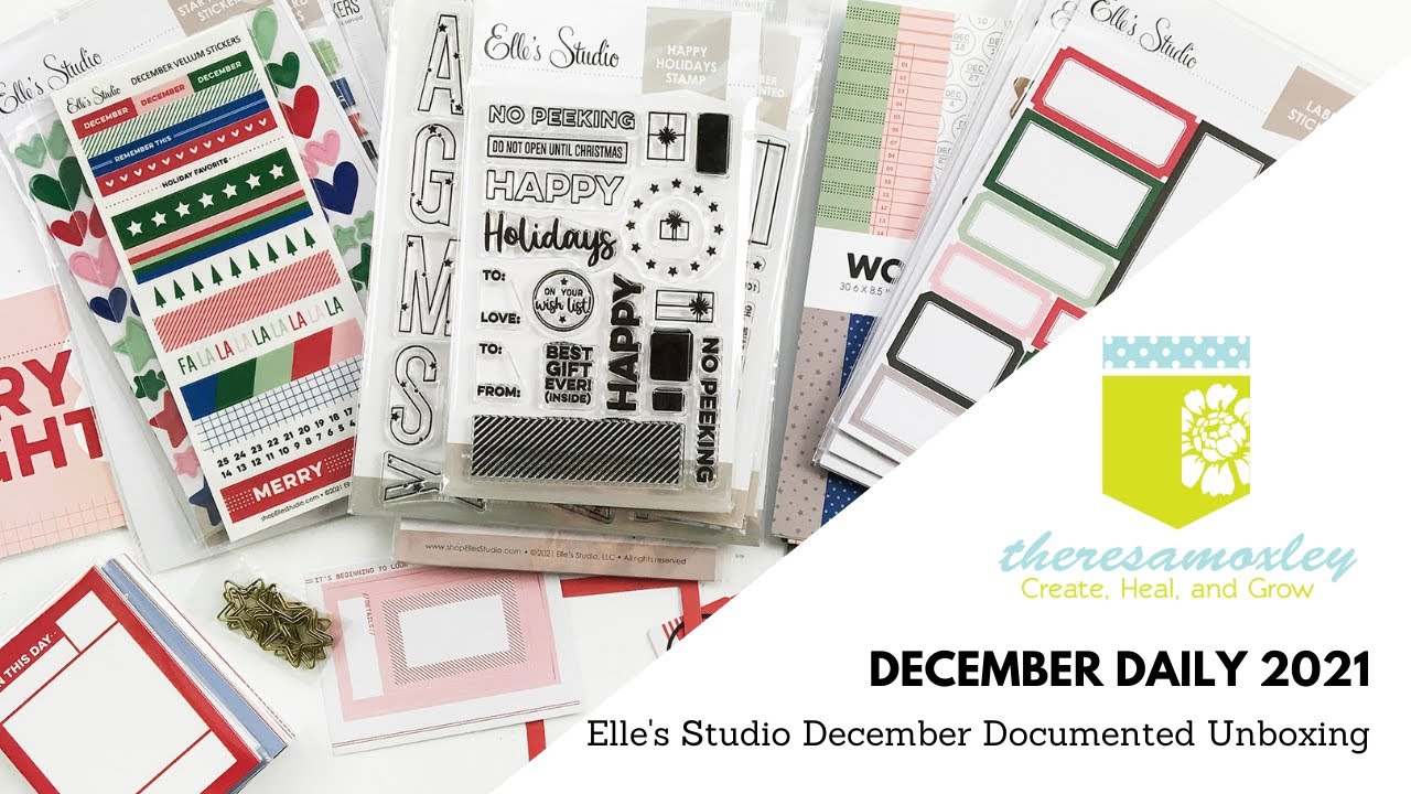 December Daily 2021 | Elles Studio Document December Unboxing