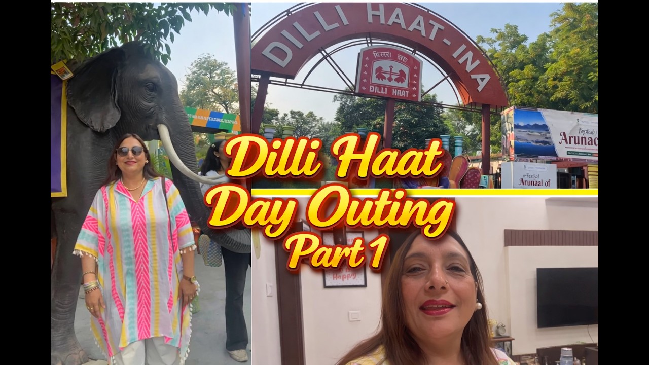 Exploring Dilli Haat INA | State Food + Cultural Shopping | Delhi Vlog Part 1 #dillihaat #streetfood