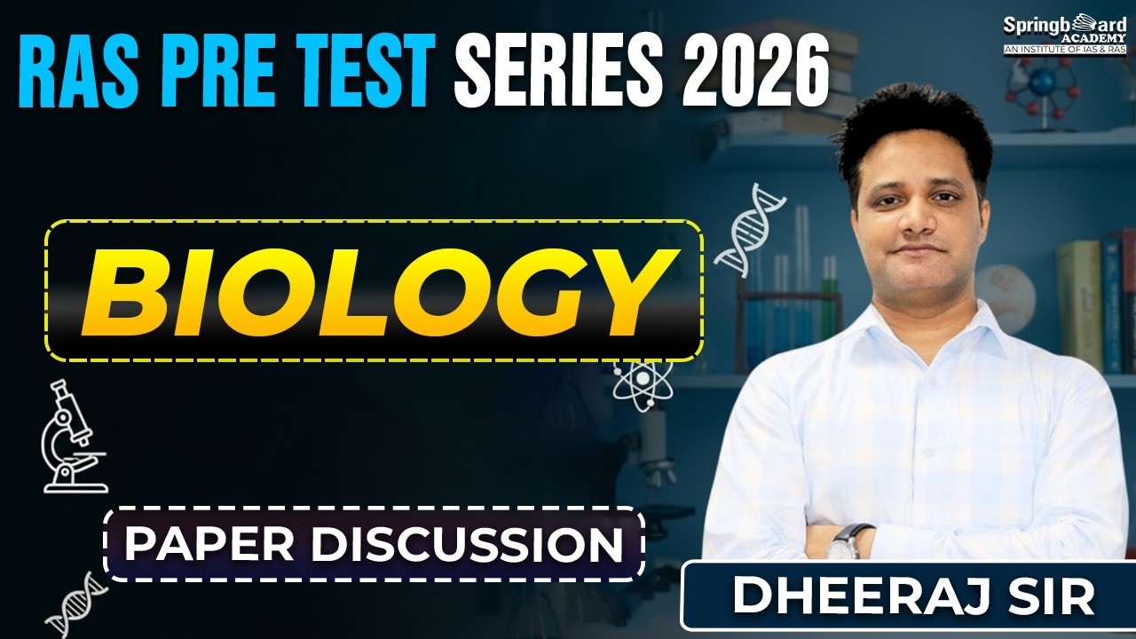 RAS Pre Test Series 2026 Paper Discussion Biology By Dheeraj Sir