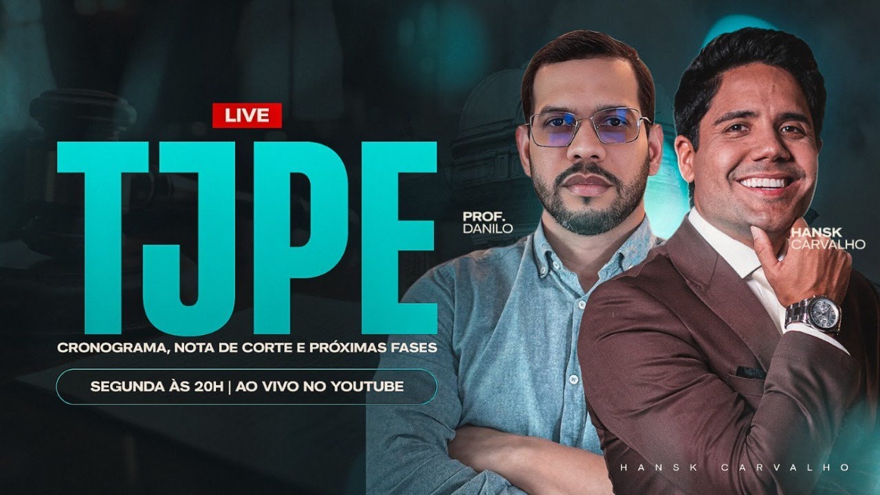 Concursos TJPE: cronograma, nota de corte, próximas etapas com Prof. Danilo