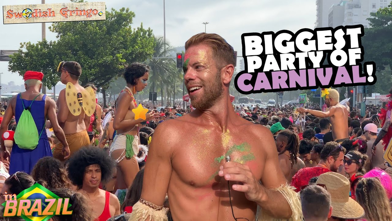 Rio Carnival 🇧🇷: BIGGEST STREET PARTY 2023! | Insane bloco & samba parade Boi Tolo in Copacabana