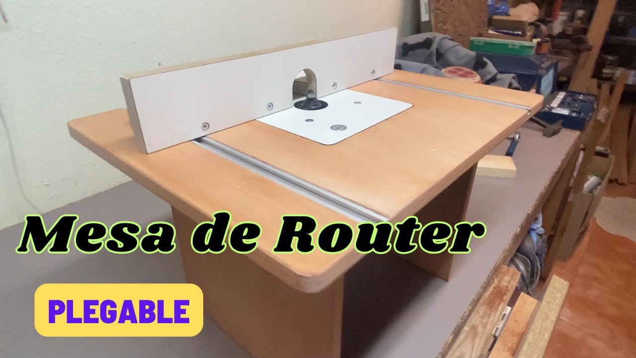 Mesa Router (fresadora) PLEGABLE. Sencilla te sorprendera