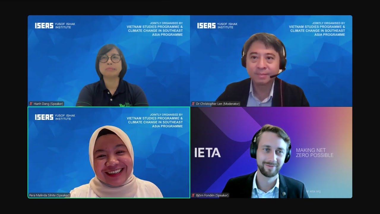 Webinar on Emerging Carbon Markets in Southeast Asia: The Cases of Vietnam and Indonesia