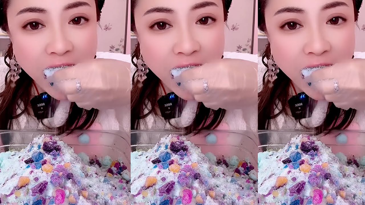 Ajing / ASMR ICE EATING / ASMR MUKBANG ICE EATING SOUNDS FROM THE FROZEN WATER