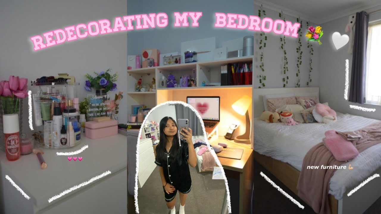 REDECORATING MY ROOM 💐🤍 ||2024