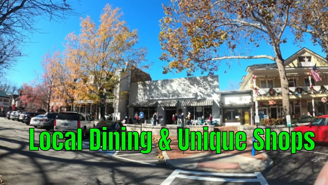 Historic Dahlonega, GA and the Shops and Restaurants