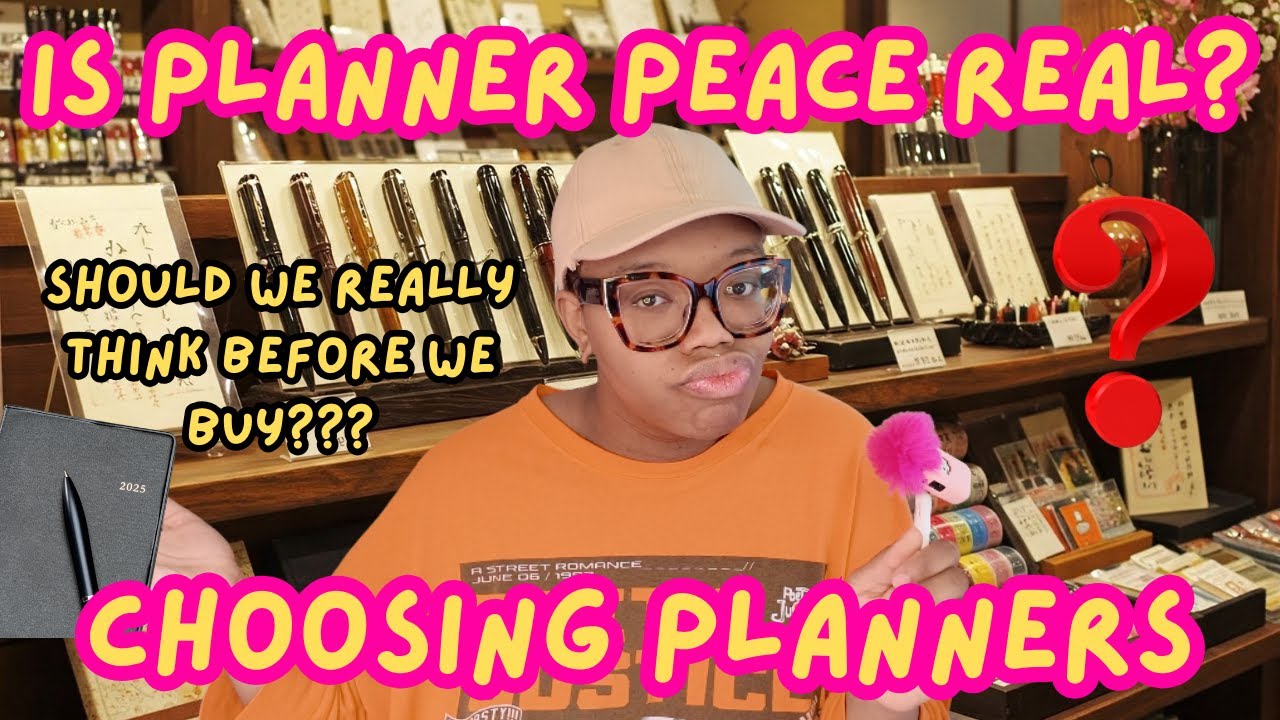 Picking and Buying Planners Doesn't Have to be a Battle | Is Planner Peace Real?