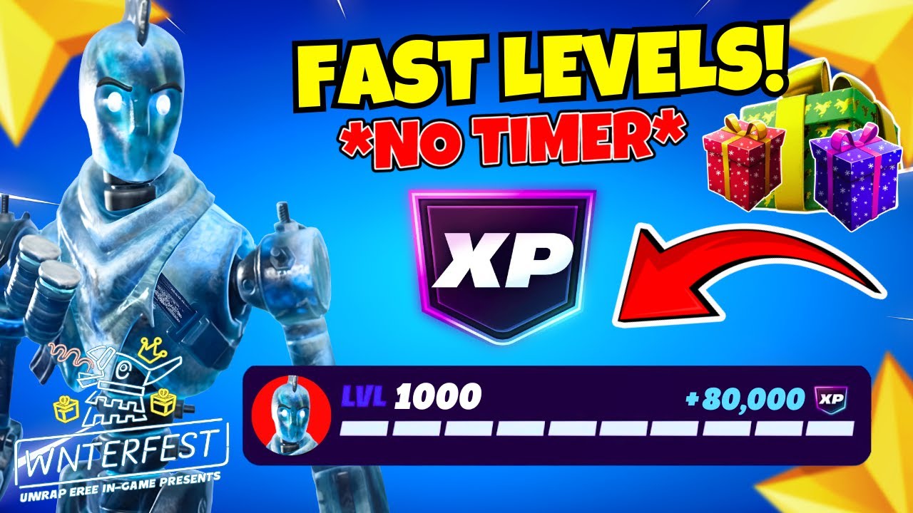 *NO TIMER* Fortnite XP MAP to LEVEL UP FAST in Chapter 7! (WORKS in FORTNITE WINTERFEST) 🤩😱