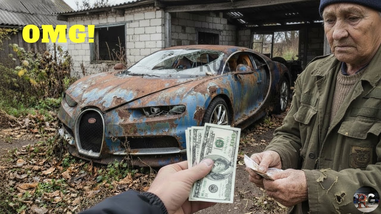 Restoring An Abandoned $3 Million Bugatti Chiron Found In A Barn! Full Restoration process
