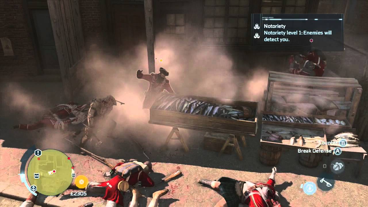 Assassin's Creed 3 Counter Kill-Smoke bomb