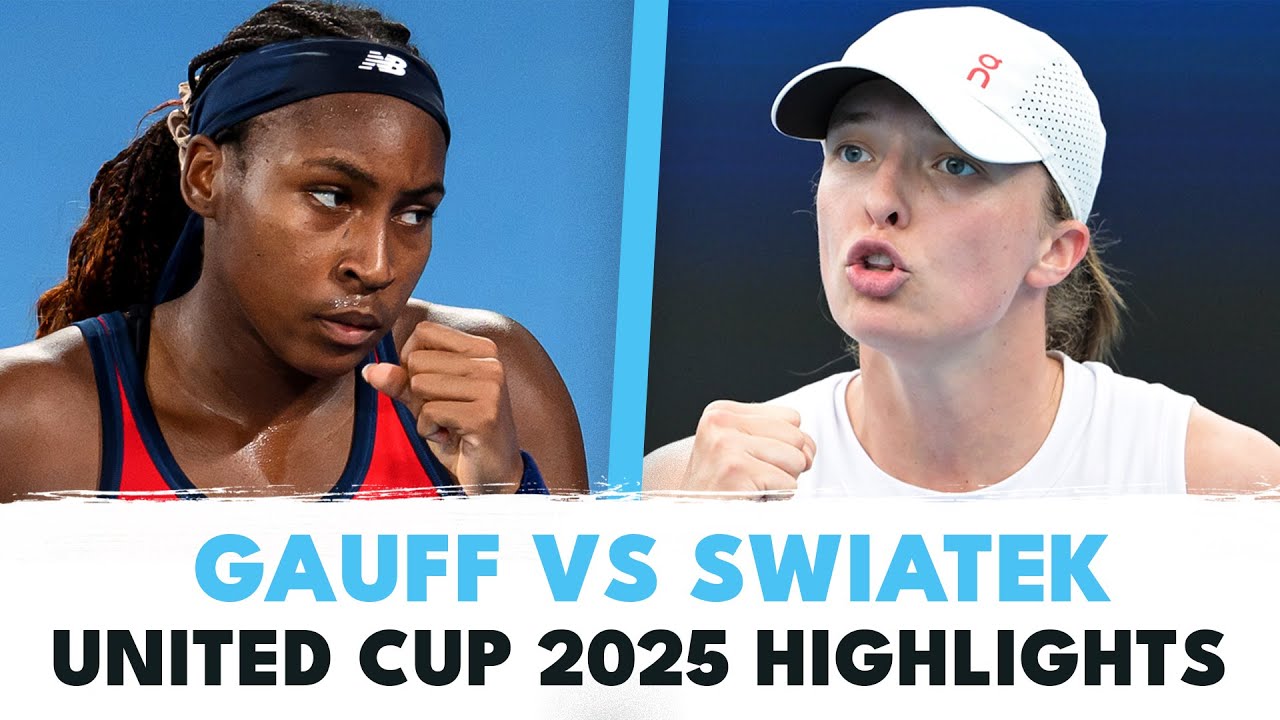 Intense Coco Gauff vs Iga Swiatek Battle! | United Cup 2025 Final Highlights
