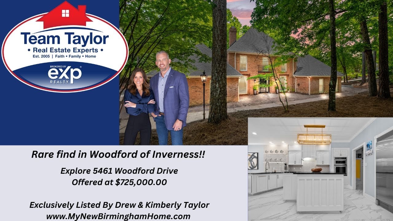 5461 Woodford Drive - Birmingham, AL 35242 - Next To Inverness Country Club-5 Bedroom 3.5 Bathrooms